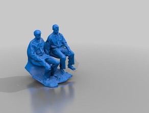 3d scan two friends printing 3d print model - Mito3D