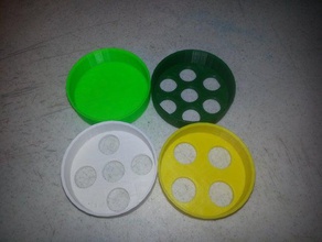 round coin sorter supportless organization 3d print model - Mito3D