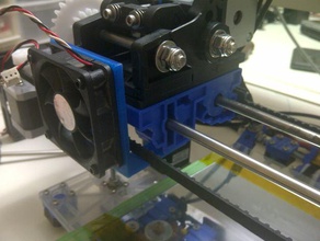 seemecnc h11 steves extruder 50mm Lüfter 3d Drucker - Zubehör Halterung 3d print model - Mito3D