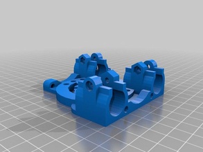 gregs x-carriage k&atilde&frac14hlings lm holder inside facing nut traps bearing holders 3d printer parts 3d print model - Mito3D