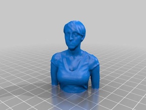 menina do busto pessoas Digitalização em 3d feminino skanect estátua mulher 3d print model - Mito3D