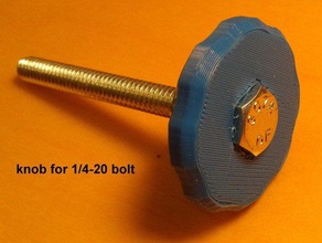 handle 14-20 bolt camera tripod mount size parts grip hex head knob 3d print model - Mito3D