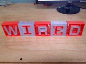 wired magazine cover october 2012 signs logos 3d print model - Mito3D