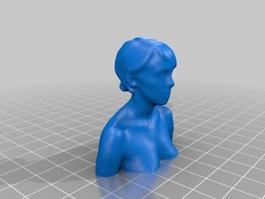 female bust 3d scan people body girl head skanect 3d print model - Mito3D
