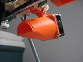 adjustable blower-fan mount brix based 3d printer accessories bridging cooling prusa reprap shroud 3d print model - Mito3D