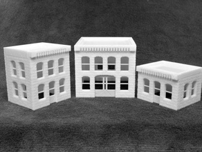 personalizable de construcción modular los edificios estructuras personalizador modelo ferrocarril escala 3d print model - Mito3D