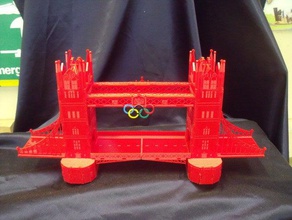 a tower bridge edifícios estruturas acrílico laser corte modelo 3d print model - Mito3D