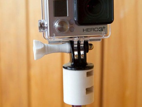 remix almost fully printed gopro steady cam camera accessory gimbal video 3d print model - Mito3D