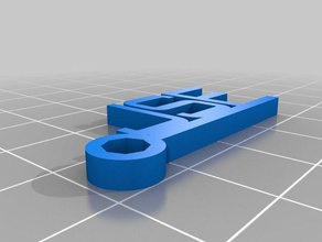 olumsuzluk Anahtarlık özelleştirilmiş 3d print model - Mito3D