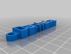 daniela organización personalizado 3d print model - Mito3D