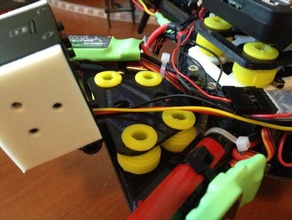 boom montiert Vibrationen isoliert hexacopter gopro mount rc Fahrzeuge 3d print model - Mito3D