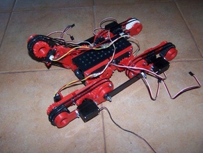 d-track robot mobile rc i veicoli arduino ingranaggio openscad plastica valle printbot uc3m ruota 3d print model - Mito3D