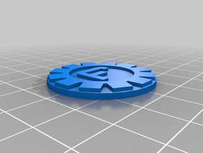 fuse factory logo coin other 3d jewelry openscad parametric 3d print model - Mito3D