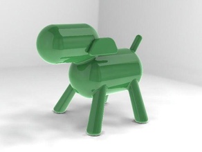 coin dog containers 3d print model - Mito3D
