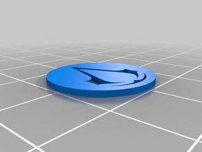 assassins creed coin 2d art icon symbol ubisoft 3d print model - Mito3D