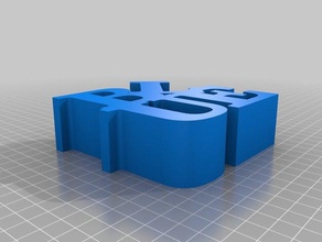 jack word scuplture sculptures customized 3d print model - Mito3D