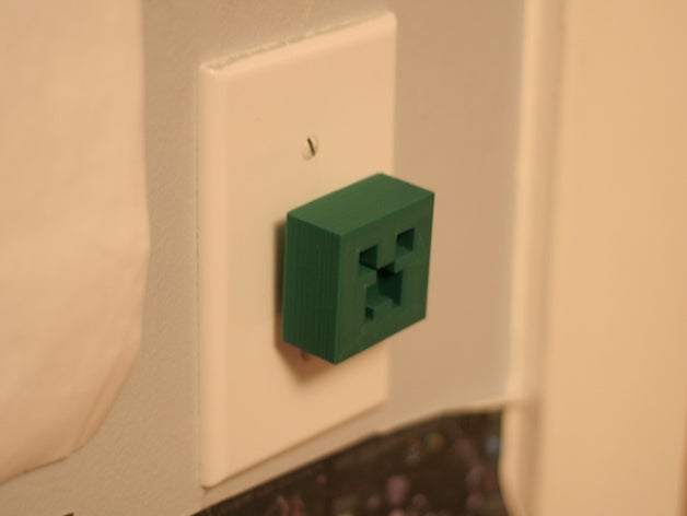 creeper dimmer replacement parts knob light minecraft switch 3D print model - Mito3D