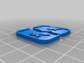 my customized square friendship charm jewelry 3d print model - Mito3D