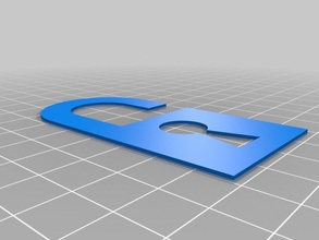 open lock bookmark other openscad parametric useful 3d print model - Mito3D