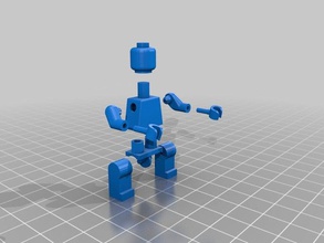 block dude Ausbildung 3d drucken Abbildung Minifigur 3d print model - Mito3D
