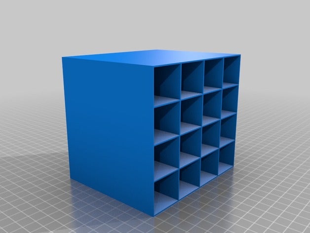 meine individuelle anpassbare mini-Speicher-rack-v16 Container 3D print model - Mito3D