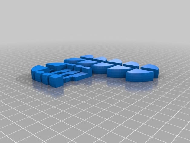 xyz puzzle da 9 pezzi-dis i personalizzato 3D print model - Mito3D
