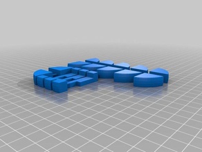 xyz puzzle 9 piece-dis puzzles customized 3d print model - Mito3D