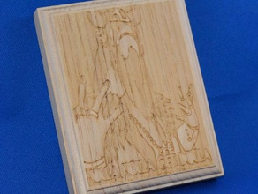 natures prophet 2d art dota2 laser cutter robbinsvillehighschool steam valve wood 3d print model - Mito3D