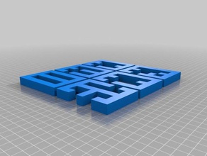 nudo gordiano de puzzle en 3d ajustadas tolerancias tamaño puzzles personalizado 3d print model - Mito3D