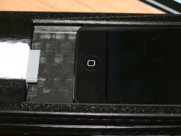 podbreakout ipod touch v4 rigide port d'amarrage de la musique électronique 3D print model - Mito3D