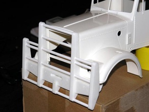 australias bull bar boğa çarptı tasarlanmış rc araç ızgara kamyon Batı yıldızı western star grill 3d print model - Mito3D