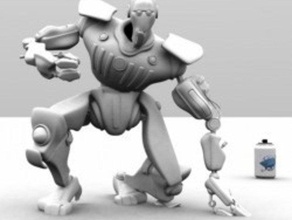 el robot modelo los robots 3d print model - Mito3D