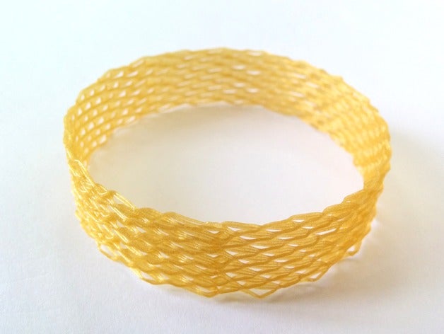 weaved bracelet bracelets fabric gcode 3D print model - Mito3D