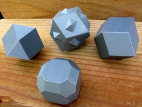 duali poliedri per la matematica openscad 3d print model - Mito3D