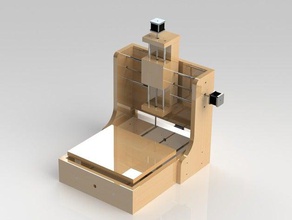 desktop cnc3d printer concept diy cnc mill wood 3d print model - Mito3D