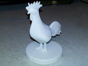 fiero gallo fette di stampa animali 3d print model - Mito3D