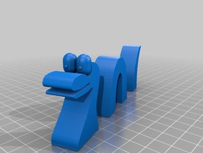 loch ness monster desk model stand animals 3d print model - Mito3D