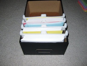 notecardpicture box dividers containers storage up 3d print model - Mito3D