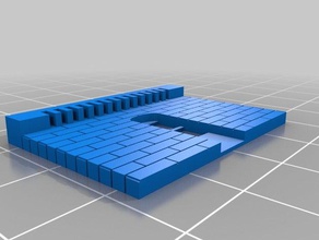 customized modular building 3 windows wide 1 door buildings structures 3d print model - Mito3D
