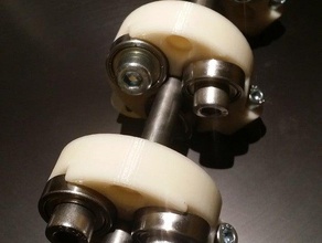 threadless ballscrew 5mm 10mm 15mm pitch 3d printer parts ball screw 3d print model - Mito3D