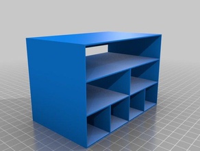 Speicher-rack mit 75d Container angepasst 3d print model - Mito3D