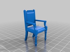 124 vittoriano sedia di lato modello mobili 1to24scale toscale 3d print model - Mito3D