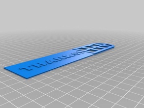 thanks bookmark window frame organization ahearn creativity lab jean library peabody thank you 3d print model - Mito3D