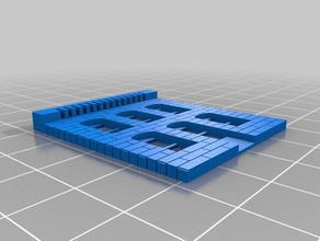 Gebäude Strukturen angepasst 3d print model - Mito3D