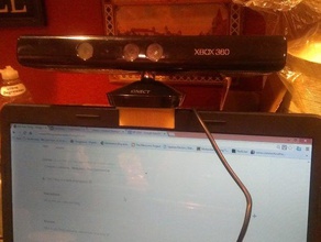 kinect suporte de computador portátil vídeo jogos 3d print model - Mito3D