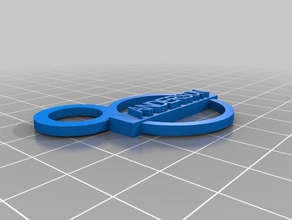 nissankeychain-anderson Anahtarlık özelleştirilmiş 3d print model - Mito3D