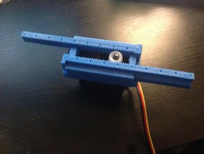linear servo de chifre robótica movimento 3d print model - Mito3D