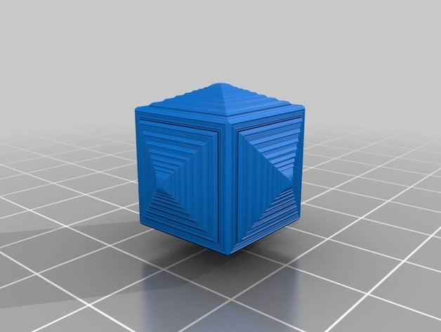 fractale geometrie xi math Kunst cube minimal 3D print model - Mito3D