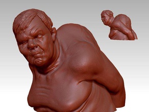 quazimodo bust sculptures 3d print model - Mito3D