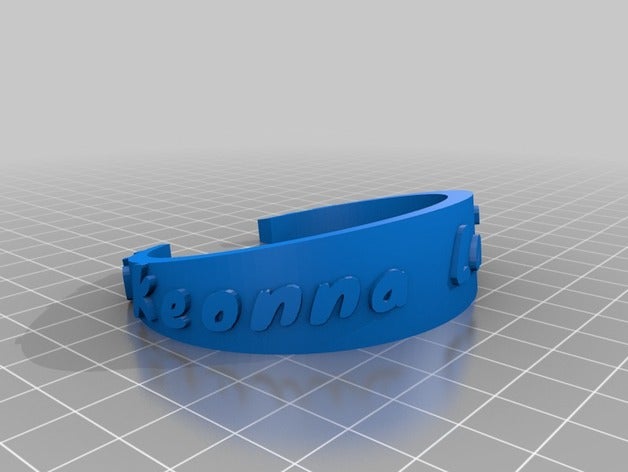 platino mitchell verde las pulseras personalizado 3D print model - Mito3D